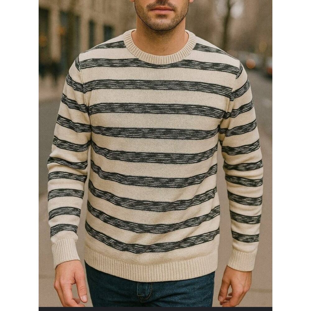 American Eagle Outfitters vintage  men’s striped crewneck sweater size large